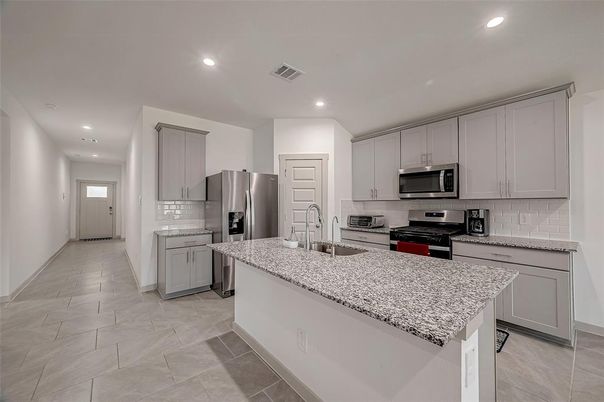 Interior, Kitchen, Recessed Lighting, Stainless Steel Appliances
