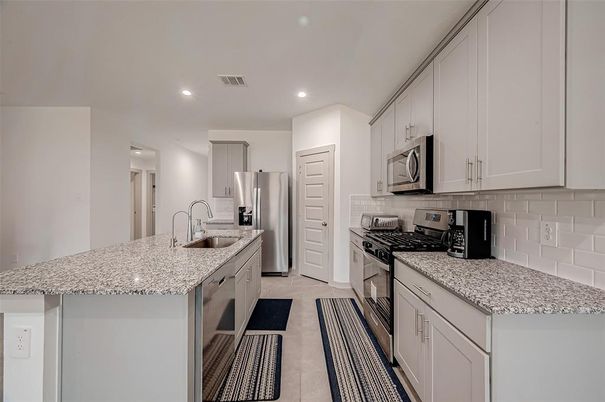 Interior, Kitchen, Recessed Lighting, Stainless Steel Appliances