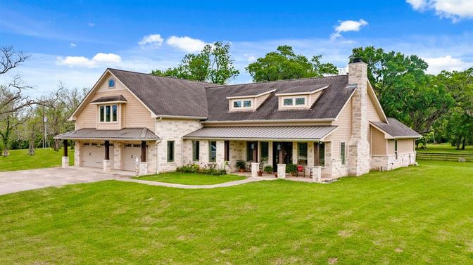 Attached, Backyard, Exterior, Facade, Farmhouse