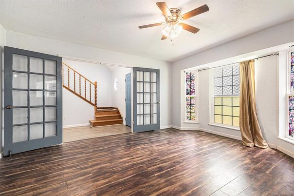 Empty room, Interior, Wood Texture Flooring
