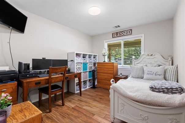 Home Office, Interior, Wood Texture Flooring