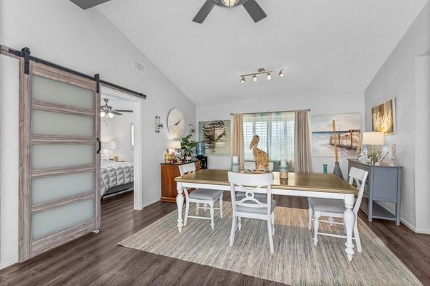 Bedroom, Dining room, Interior, Wood Texture Flooring