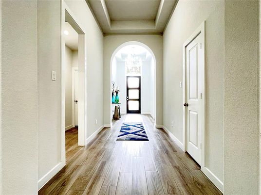 Chandelier, Interior, Recessed Lighting, Wood Texture Flooring