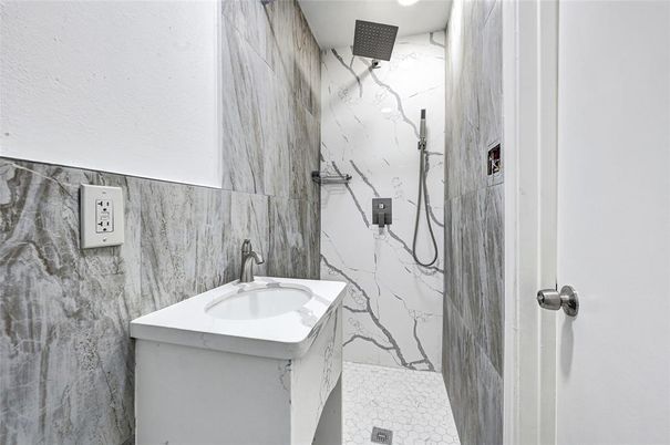 Bathroom, Interior, Marble Walls