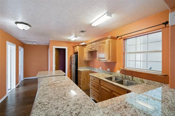 Interior, Kitchen, Wood Texture Flooring