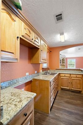 Interior, Kitchen, Wood Texture Flooring