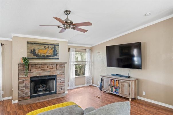 Fireplace, Interior, Wood Texture Flooring