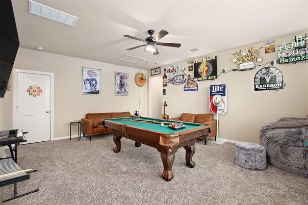Billiard Table, Game Room, Interior