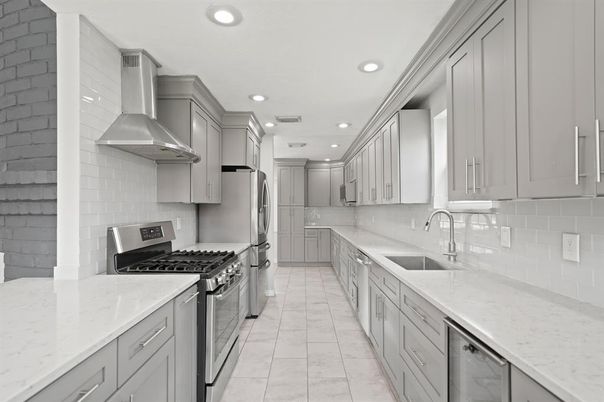 Interior, Kitchen, Recessed Lighting, Stainless Steel Appliances