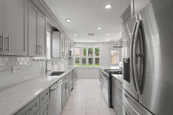 Interior, Kitchen, Recessed Lighting, Stainless Steel Appliances