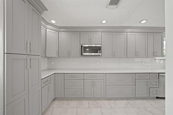 Interior, Kitchen, Recessed Lighting, Stainless Steel Appliances