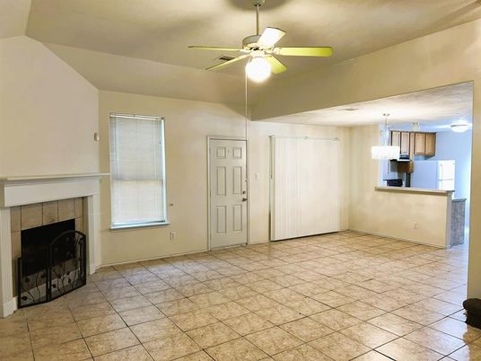 Empty room, Fireplace, Interior
