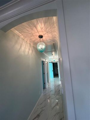 Interior, Marble, Pendant Lights, Wooden Ceilings