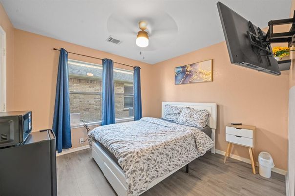 Bedroom, Interior, Wood Texture Flooring