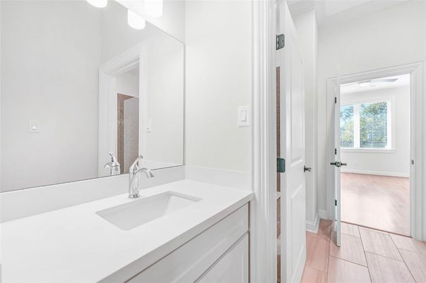 Bathroom, Interior, Wood Texture Flooring