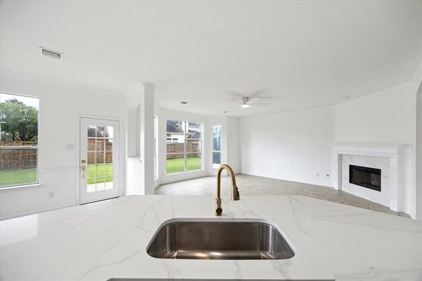 Empty room, Fireplace, Interior, Kitchen