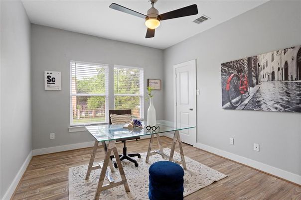 Home Office, Interior, Wood Texture Flooring