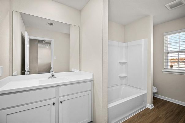 Bathroom, Interior, Wood Texture Flooring
