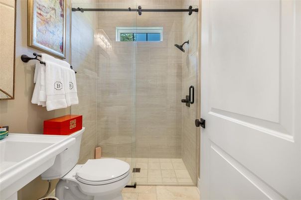 Bathroom, Glass Shower, Interior