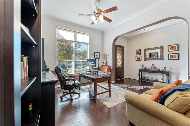 Home Office, Interior, Wood Texture Flooring
