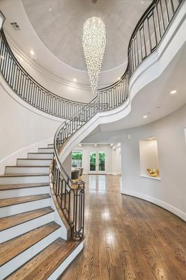 Chandelier, Interior, Recessed Lighting, Wood Texture Flooring