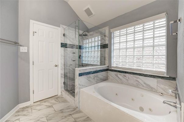 Bathroom, Glass Shower, Interior, Marble, Marble Walls