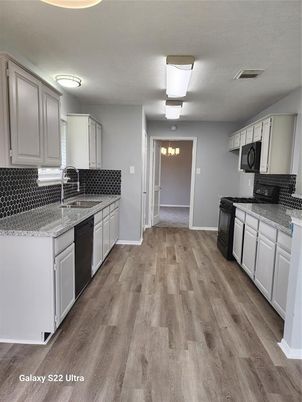 Interior, Kitchen, Wood Texture Flooring