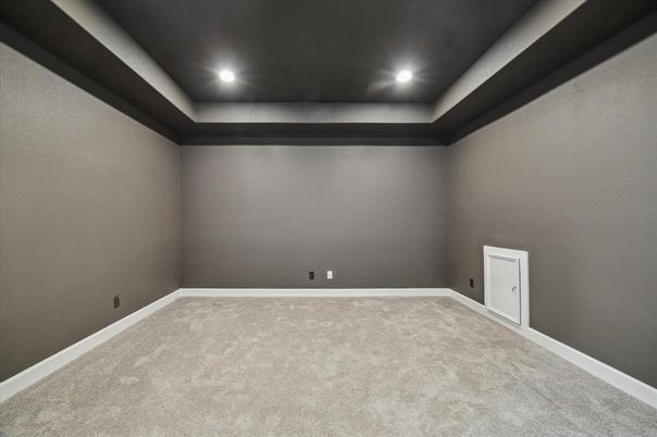 Empty room, Interior, Recessed Lighting