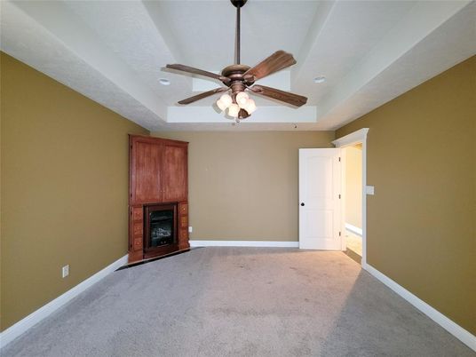 Empty room, Fireplace, Interior