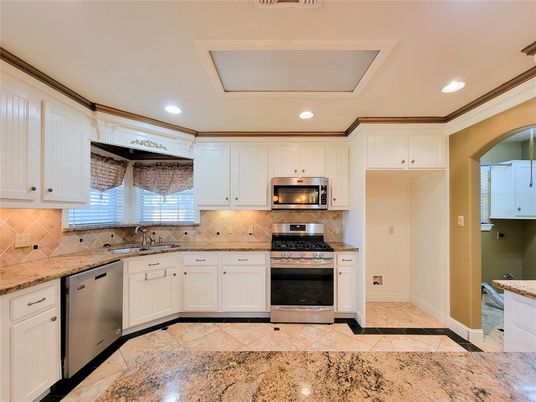 Interior, Kitchen, Recessed Lighting, Stainless Steel Appliances