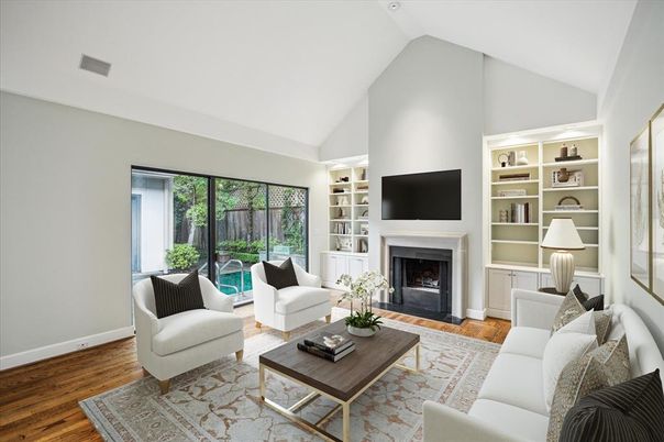 Fireplace, Interior, Living room, Wood Texture Flooring