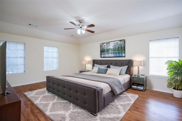 Bedroom, Interior, Wood Texture Flooring
