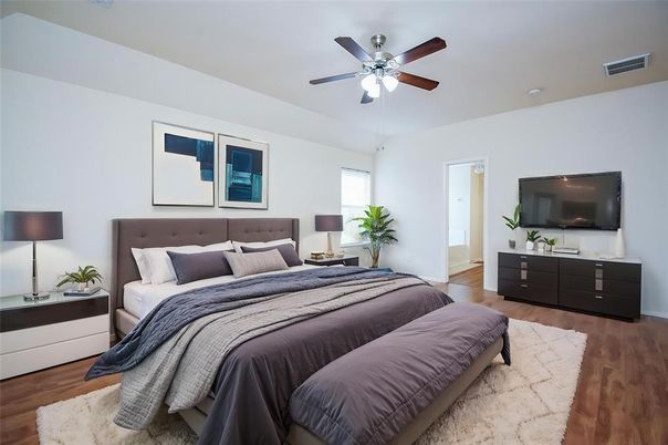 Bedroom, Interior, Wood Texture Flooring