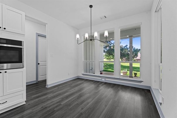 Chandelier, Empty room, Interior, Pendant Lights, Wood Texture Flooring