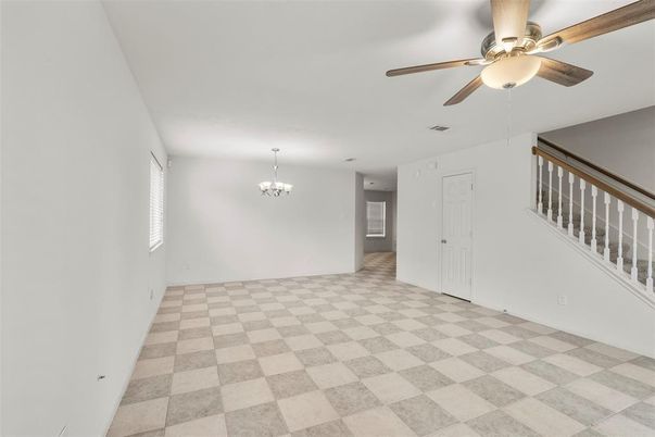 Chandelier, Empty room, Interior
