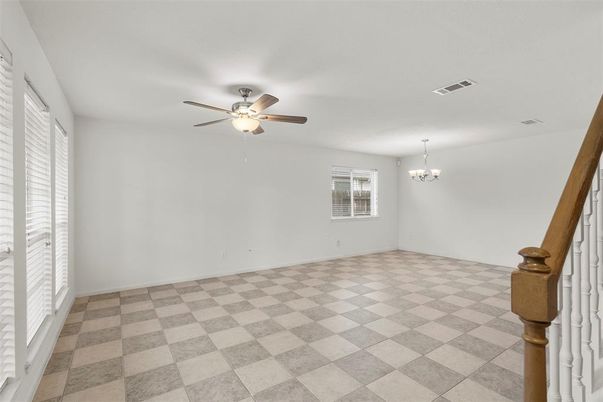 Chandelier, Empty room, Interior