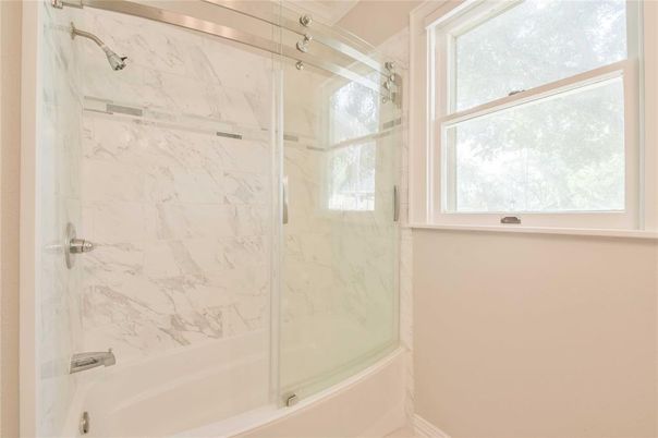 Bathroom, Glass Shower, Interior, Marble Walls