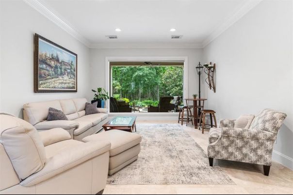 Interior, Living room, Recessed Lighting