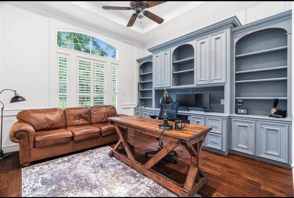 Home Office, Interior, Wood Texture Flooring