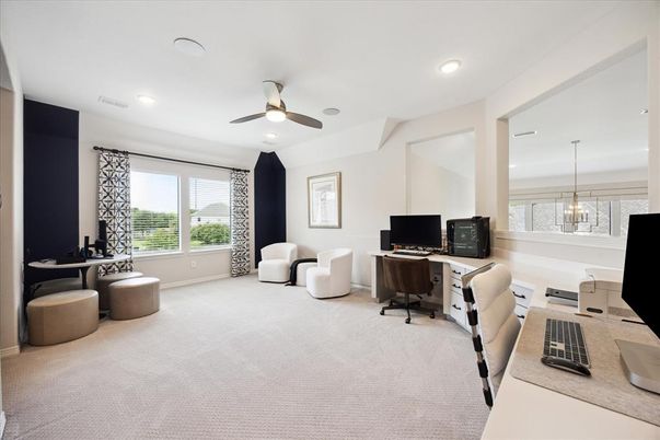 Home Office, Interior, Pendant Lights, Recessed Lighting