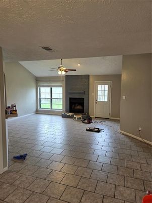 Empty room, Fireplace, Interior