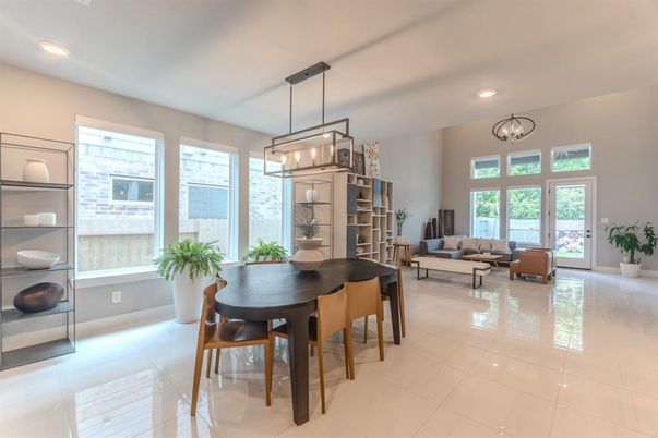 Dining room, Interior, Living room, Pendant Lights, Recessed Lighting