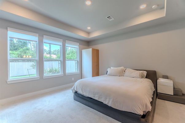 Bedroom, Interior, Recessed Lighting