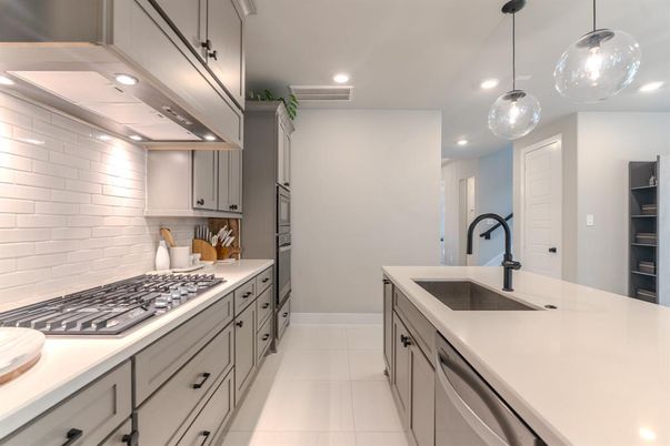 Interior, Kitchen, Pendant Lights, Recessed Lighting