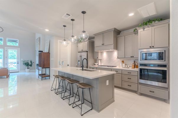 Interior, Kitchen, Pendant Lights, Recessed Lighting, Stainless Steel Appliances