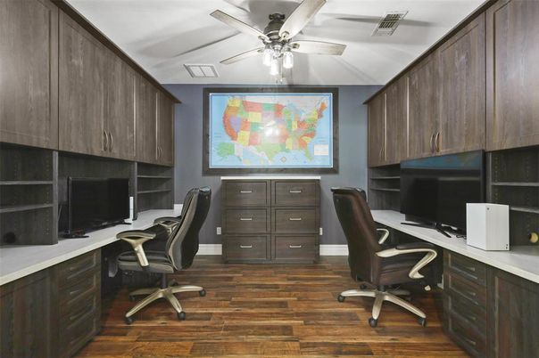 Home Office, Interior, Wood Texture Flooring
