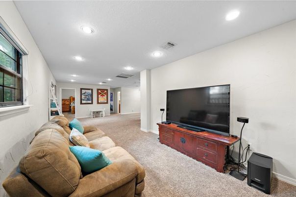 Interior, Living room, Recessed Lighting