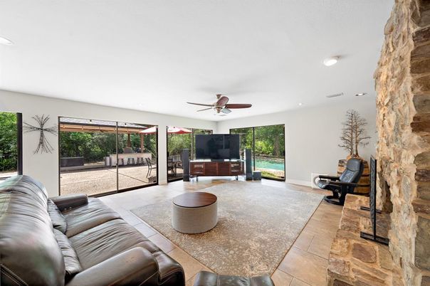 Interior, Living room, Recessed Lighting