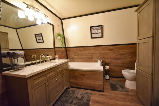 Bathroom, Interior, Wood Texture Flooring