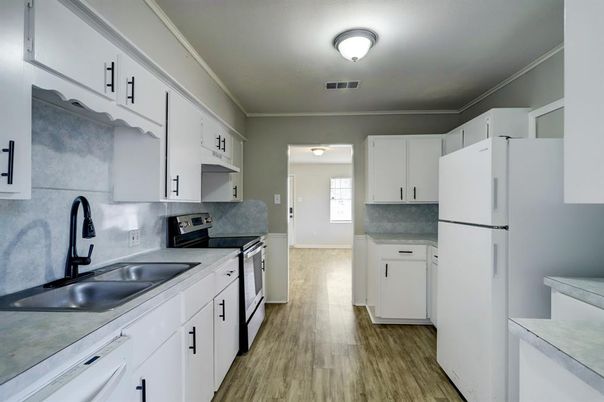 Interior, Kitchen, Wood Texture Flooring